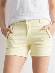 Helekollased teksapüksid. hind ja info | Naiste lühikesed püksid | kaup24.ee