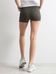 Khaki nööpidega lühikesed püksid. hind ja info | Naiste lühikesed püksid | kaup24.ee