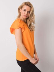Oranž naiste puuvillane t-särk. hind ja info | Naiste pluusid, särgid | kaup24.ee