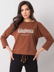 jayda светло-коричневая блузка цена и информация | Женские блузки, рубашки | kaup24.ee