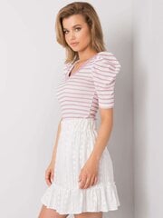 Naiste valge ja roosa triibuline pluus. hind ja info | Naiste pluusid, särgid | kaup24.ee