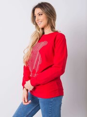 Naiste punane dressipluus koos rakendusega. hind ja info | Naiste pluusid, särgid | kaup24.ee