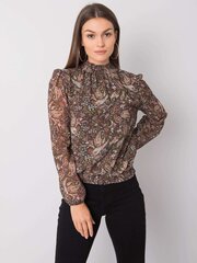 Блуза с рисунком Sublevel, темно-зеленая цена и информация | Женские блузки, рубашки | kaup24.ee