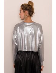 Серебряная короткая блузка BSL. цена и информация | Женские блузки, рубашки | kaup24.ee