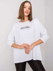 Женская блуза с надписью, белая цена и информация | Женские блузки, рубашки | kaup24.ee