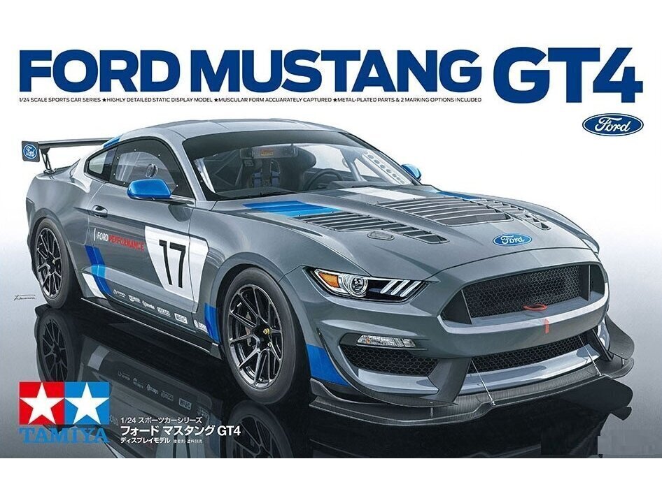 Tamiya - Ford Mustang GT4, 1/24, 24354 hind ja info | Klotsid ja konstruktorid | kaup24.ee