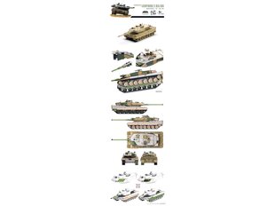 Конструктор Border Model - German MBT Leopard 2A5/A6, 1/72, TK-7201 цена и информация | Конструкторы и кубики | kaup24.ee