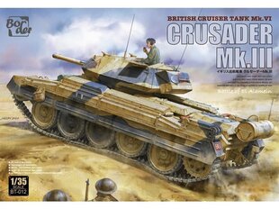 Border Model -Crusader Mk.III British Cruiser Tank Mk. VI, 1/35, BT-012 hind ja info | Klotsid ja konstruktorid | kaup24.ee