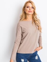 Tume beež naiste pluus pikkade varrukatega. hind ja info | Naiste pluusid, särgid | kaup24.ee