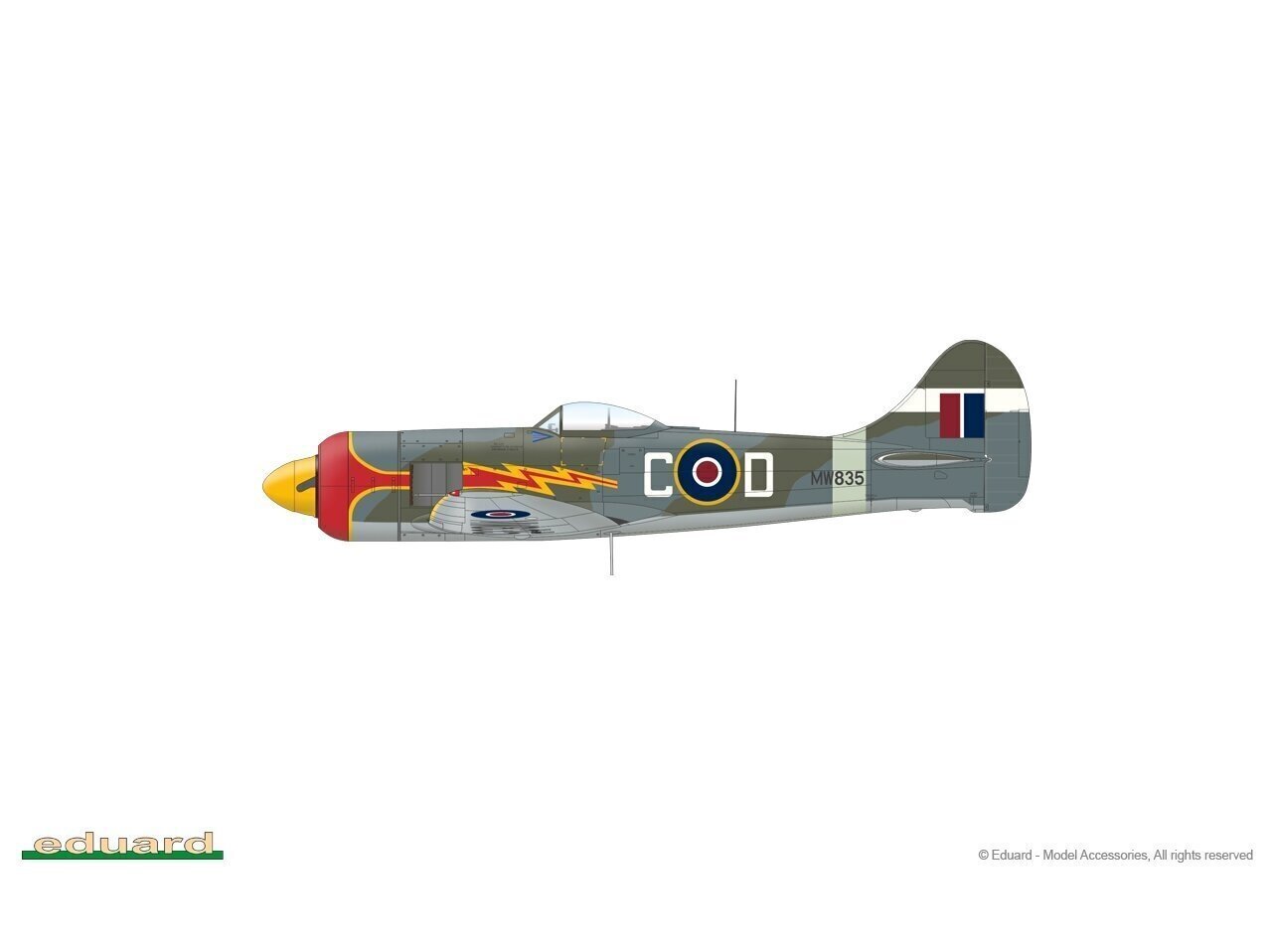 Eduard - Tempest Mk.II early version ProfiPack Edition, 1/48, 82124 hind ja info | Klotsid ja konstruktorid | kaup24.ee