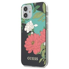 Чехол Guess GUHCP12SIMLFL01 для iPhone 12 mini 5.4 ", черный цена и информация | Чехлы для телефонов | kaup24.ee