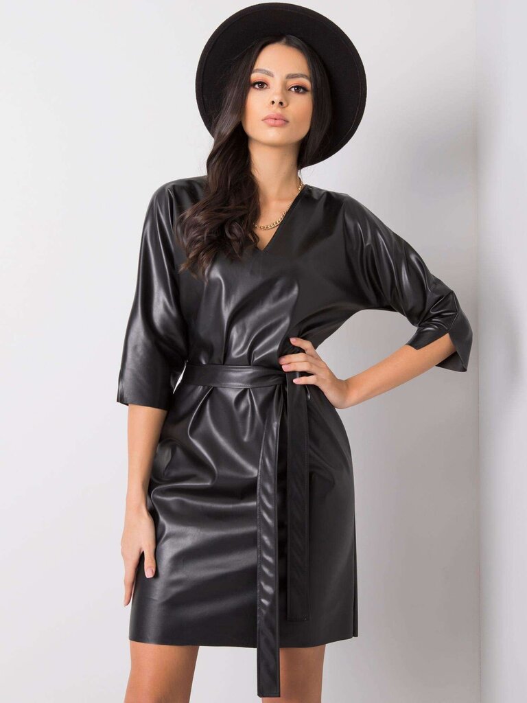 Naiste kleit Enrica, must hind ja info | Kleidid | kaup24.ee