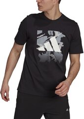 Футболка Adidas Camo Bos Tee Black GU1476/L цена и информация | Мужские футболки | kaup24.ee