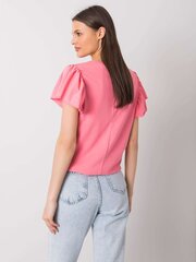 Женская хлопковая футболка розового цвета цена и информация | Женские блузки, рубашки | kaup24.ee
