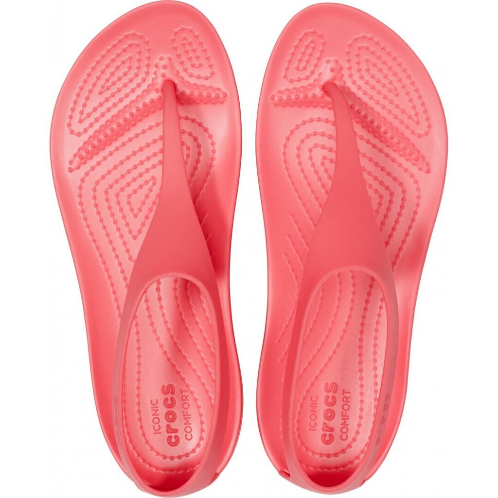 Crocs™ naiste vabaajajalatsid Serena Flip Women's, punane цена и информация | Naiste plätud ja sussid | kaup24.ee