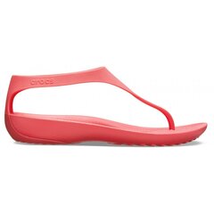 Crocs™ naiste vabaajajalatsid Serena Flip Women's, punane цена и информация | Шлепанцы, тапочки для женщин | kaup24.ee