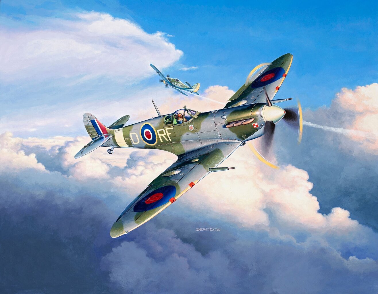 Revell - Spitfire Mk. Vb Model Set, 1/72, 63897 hind ja info | Poiste mänguasjad | kaup24.ee