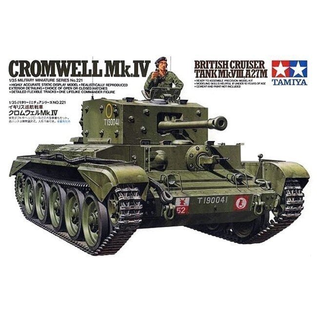 Tamiya - Cromwell Mk.IV Mk.VIII,A27M, 1/35, 35221 цена и информация | Klotsid ja konstruktorid | kaup24.ee