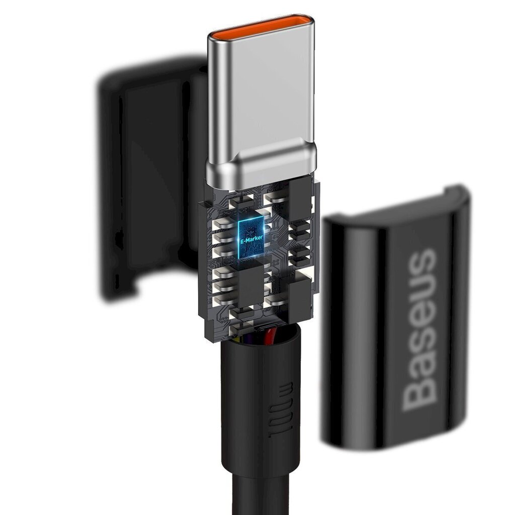Baseus Superior Series Cable USB-C to USB-C, 100W, 1m (black) hind ja info | Mobiiltelefonide kaablid | kaup24.ee