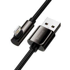 Cable USB to Lightning Baseus Legend Series, 2.4A, 1m (black) hind ja info | Mobiiltelefonide kaablid | kaup24.ee