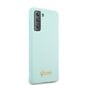 GUHCS21MLSLMGLB Guess Silicone Metal Logo Script Cover for Samsung G996 Galaxy S21+ Light Blue цена и информация | Telefoni kaaned, ümbrised | kaup24.ee