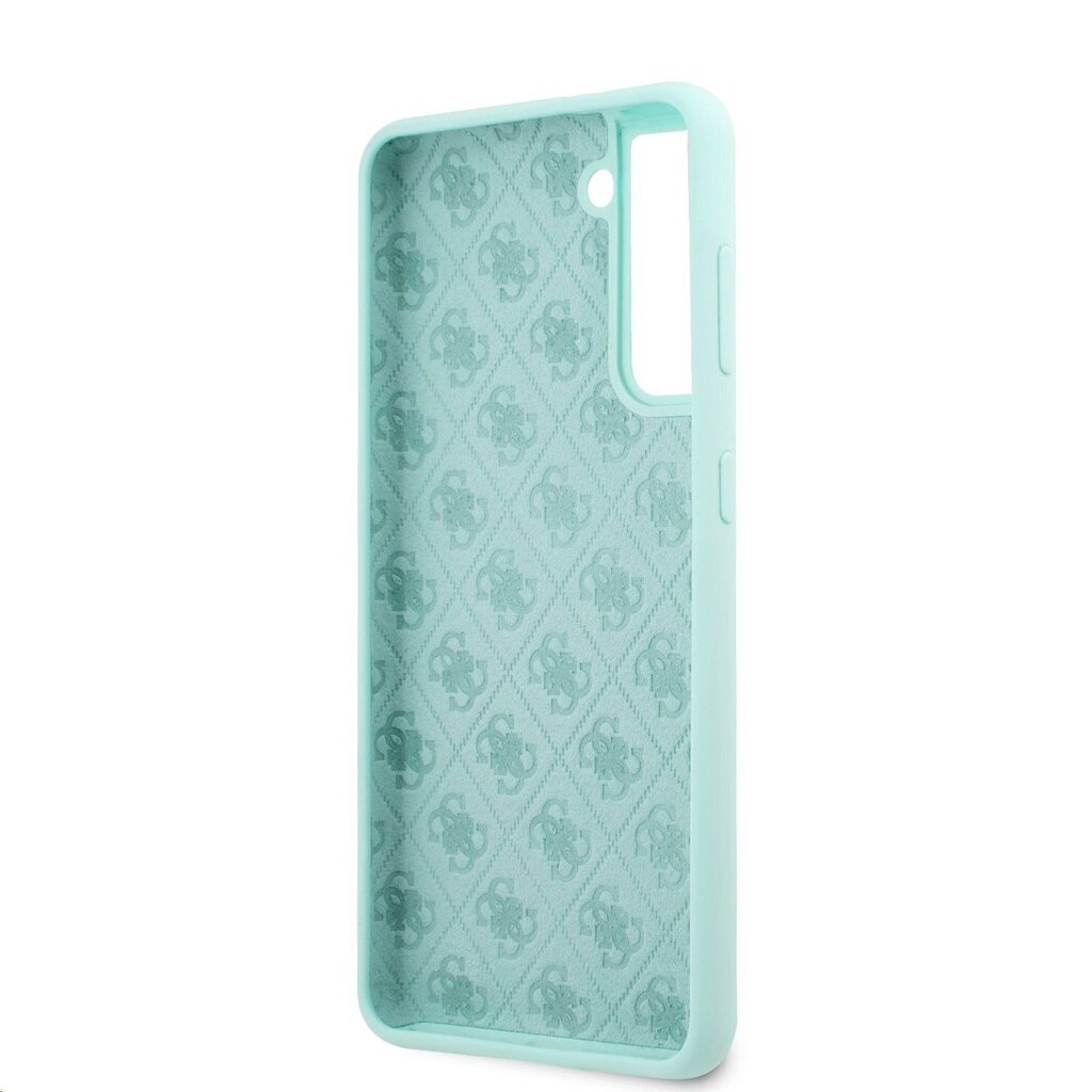 GUHCS21MLSLMGLB Guess Silicone Metal Logo Script Cover for Samsung G996 Galaxy S21+ Light Blue цена и информация | Telefoni kaaned, ümbrised | kaup24.ee