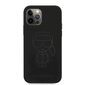 KLHCP12LSILTTBK Karl Lagerfeld Iconic Outline Silicone Case for iPhone 12 Pro Max 6.7 Tone on Tone Black hind ja info | Telefoni kaaned, ümbrised | kaup24.ee