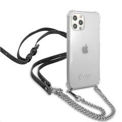 GUHCP12LKC4GSSI Guess PC Silver 4G Chain and Script Case for iPhone 12 Pro Max Transparent цена и информация | Чехлы для телефонов | kaup24.ee