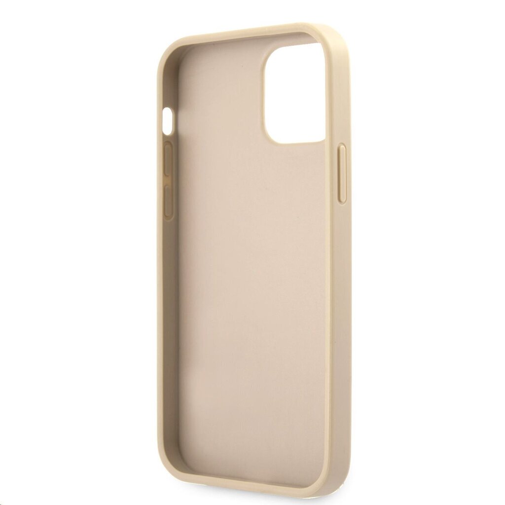 GUHCP12LRSAVSLG Guess PU Saffiano Vintage Script Case for iPhone 12 Pro Max Gold hind ja info | Telefoni kaaned, ümbrised | kaup24.ee