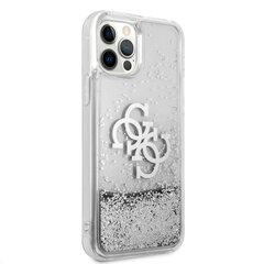 GUHCP12LLG4GSI Guess TPU Big 4G Liquid Glitter Silver Case for iPhone 12 Pro Max Transparent цена и информация | Чехлы для телефонов | kaup24.ee