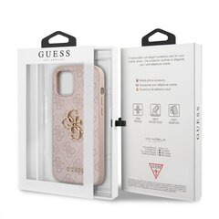 GUHCP12M4GMGPI Guess PU 4G Metal Logo Case for iPhone 12/12 Pro Pink hind ja info | Telefoni kaaned, ümbrised | kaup24.ee