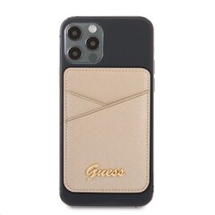 GUWMSSASLGO Guess Saffiano Cardslot Metal Logo Gold цена и информация | Аксессуары для телефонов | kaup24.ee