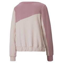 Naiste pluus Puma W Colorblock Crew Peachskin Heath 59771303, roosa цена и информация | Женские толстовки | kaup24.ee