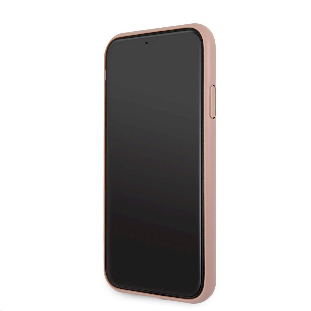 GUHCN614GMGPI Guess PU 4G Metal Logo Case for iPhone 11 Pink hind ja info | Telefoni kaaned, ümbrised | kaup24.ee