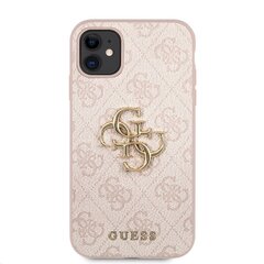 GUHCN614GMGPI Guess PU 4G Metal Logo Case for iPhone 11 Pink цена и информация | Чехлы для телефонов | kaup24.ee