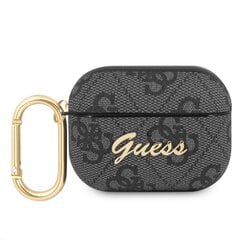 GUAP4GSMK Guess 4G Script PC/PU Case for Airpods Pro Grey hind ja info | Kõrvaklappide tarvikud | kaup24.ee