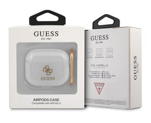 GUA3UCG4GT Guess 4G TPU Glitter Case for Airpods 3 Transparent hind ja info | Kõrvaklapid | kaup24.ee