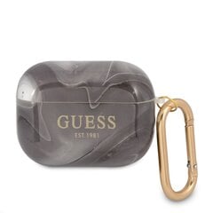 GUAPUNMK Guess TPU Shiny Marble Case for Airpods Pro Black hind ja info | Kõrvaklappide tarvikud | kaup24.ee