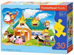 Puzzle Fire Brigade in Action, 30 tükki цена и информация | Пазлы | kaup24.ee