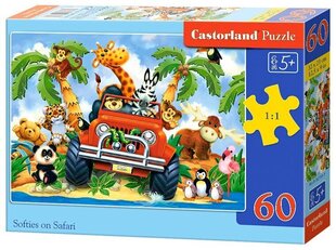 Puzzle 60 Softies on Safari 06793 hind ja info | Pusled | kaup24.ee