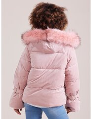 Зимний бархатный пуховик, розовый цена и информация | Женские куртки | kaup24.ee