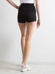 Mustad kõrge vöökohaga lühikesed püksid. hind ja info | Naiste lühikesed püksid | kaup24.ee