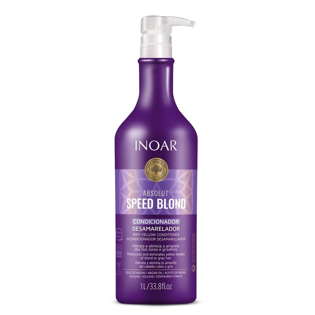 Palsam blondidele juustele Inoar Speed ​​Blond, 1000 ml hind ja info | Juuksepalsamid | kaup24.ee