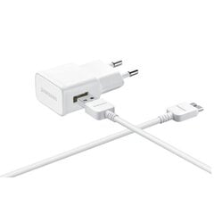 Samsung EP-TA10EWE Universal Adaptive USB Plug 2A Super Fast Charger 10.6W + Micro USB 21pin Cable (EU Blister) цена и информация | Зарядные устройства для телефонов | kaup24.ee