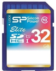 Silicon Power карта памяти SDHC 32GB Elite цена и информация | Карты памяти | kaup24.ee
