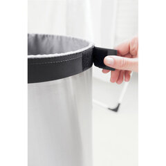 Бак для белья (60 л) Matt Steel/Dark Grey lid цена и информация | Аксессуары для ванной комнаты | kaup24.ee