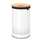 Pesukorv, 60L White body with cork lid hind ja info | Vannitoa sisustuselemendid ja aksessuaarid | kaup24.ee