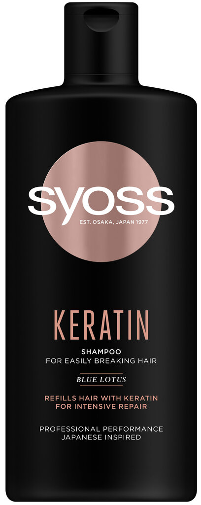 Šampoon Syoss Keratin 440 ml hind ja info | Šampoonid | kaup24.ee