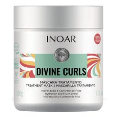 Маска для волнистых волос Inoar Divine Curls, 500 г цена и информация | Маски, масла, сыворотки | kaup24.ee