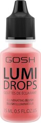 GOSH Lumi Drops highlighter 15 ml, 008 Rose Blush цена и информация | Бронзеры (бронзаторы), румяна | kaup24.ee